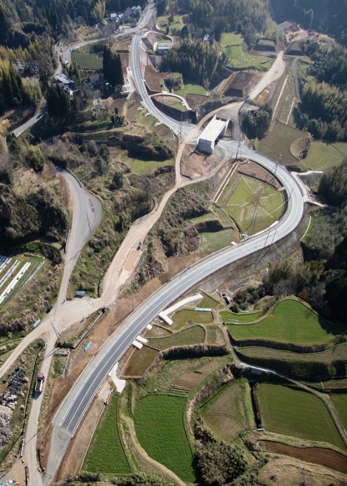 九州横断道（嘉島～山都）上野地区改築イメージ