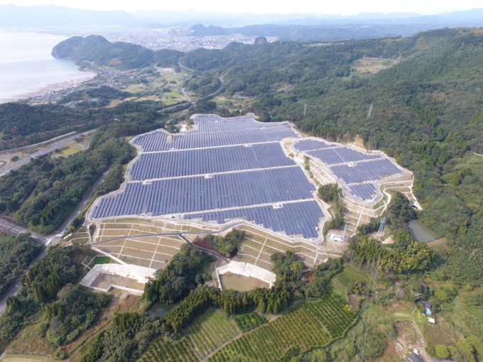 霧島隼人太陽光発電所造成イメージ