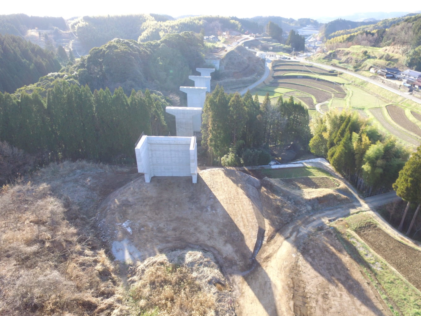 九州横断道（嘉島～山都）滑川橋下部工（P4,A2）イメージ