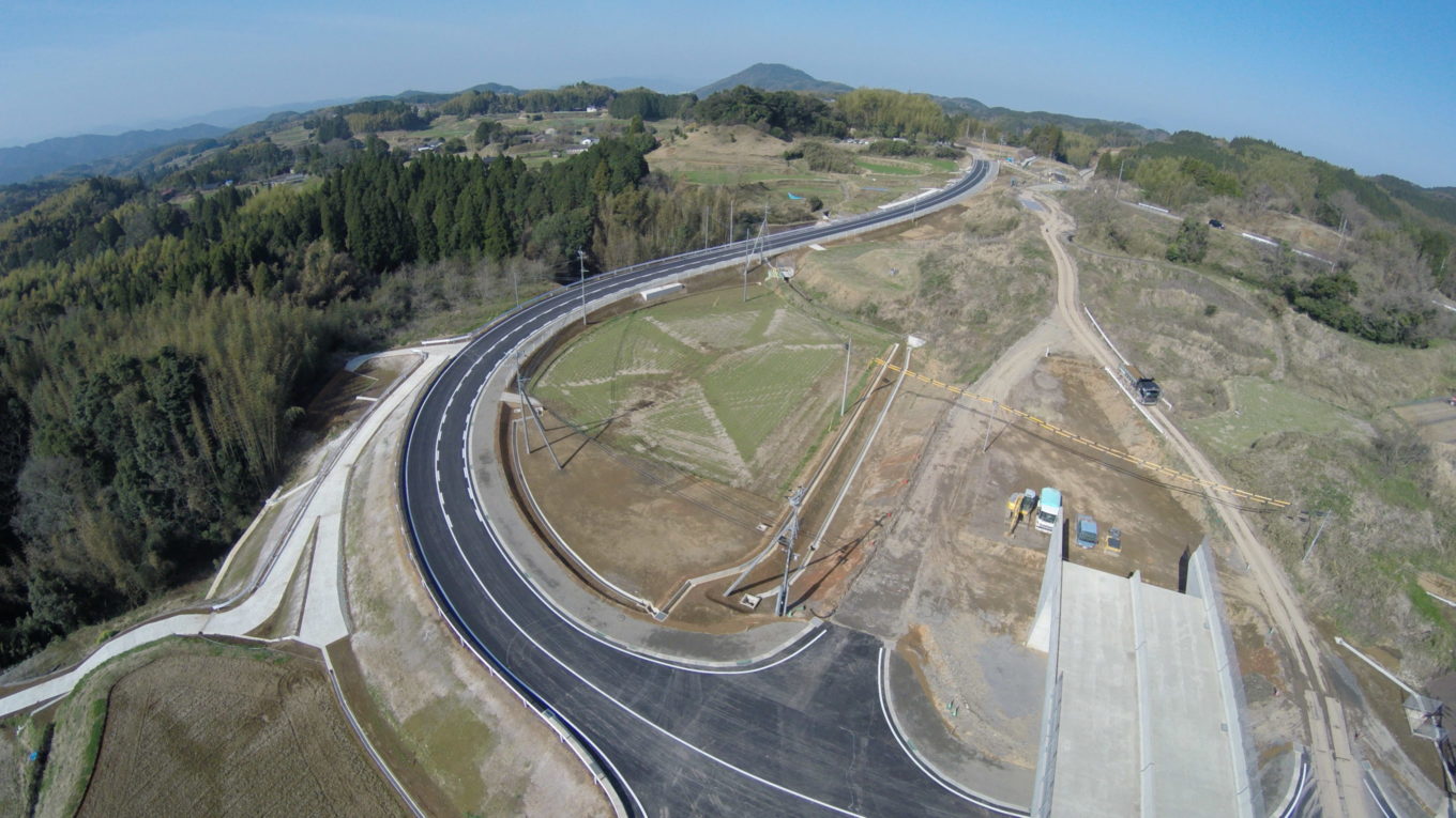 九州横断道（嘉島～山都）上野地区改良3期イメージ