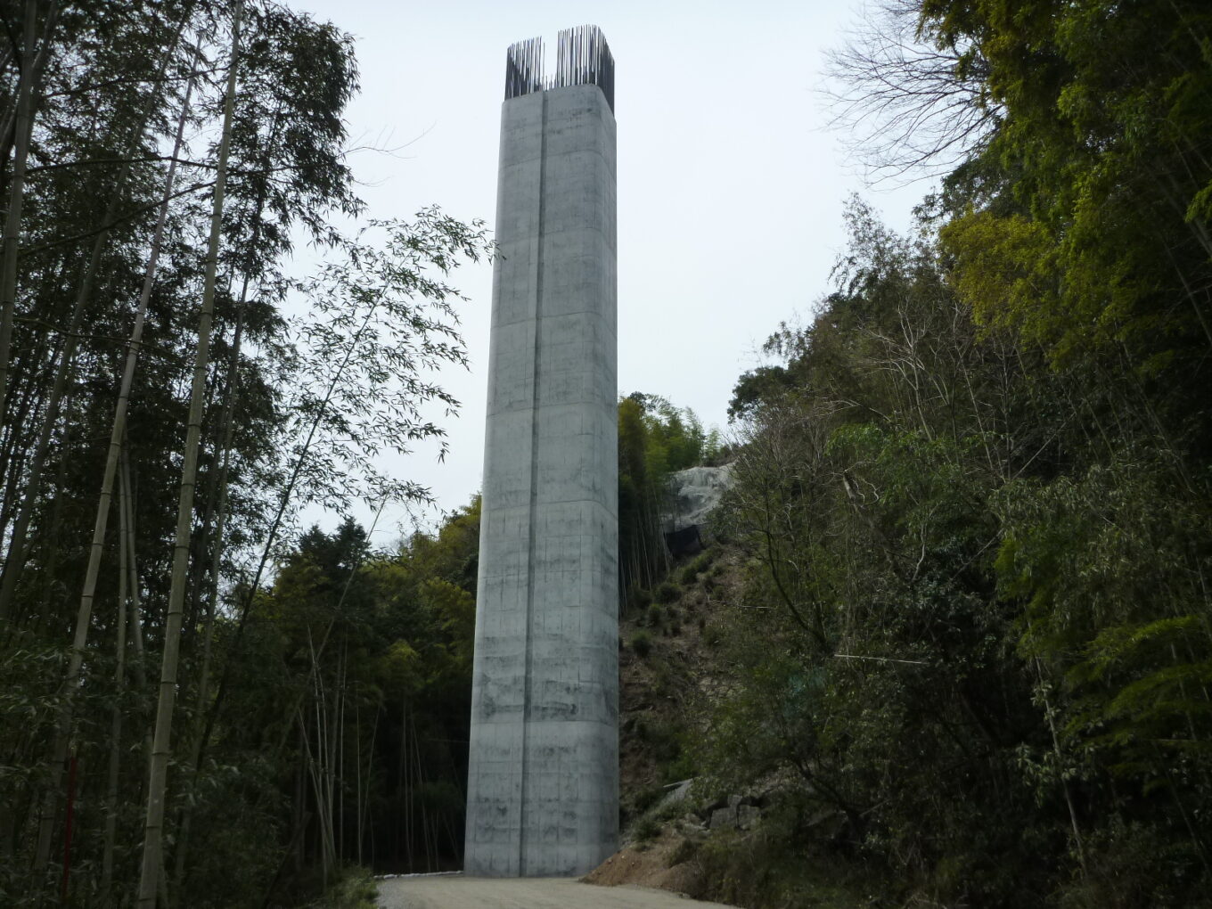 九州横断道（嘉島～山都）八勢川橋下部工（Ｐ１）外改良イメージ