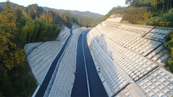 九州横断道（嘉島～山都）倉道地区22期改良イメージ