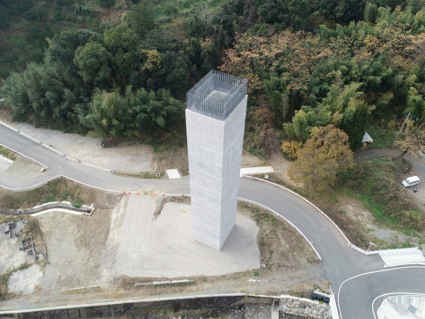 一般県道砂原四方寄線（池上工区）谷尾崎高架橋下部工（Ｐ４）外イメージ