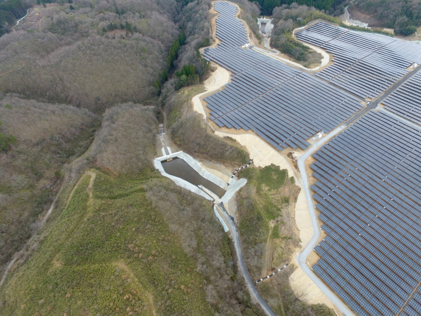 大分太陽光発電所造成イメージ