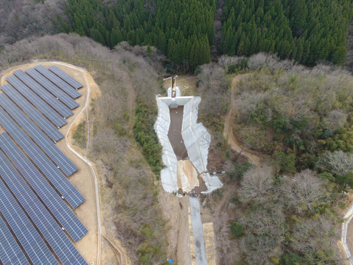 大分太陽光発電所造成イメージ