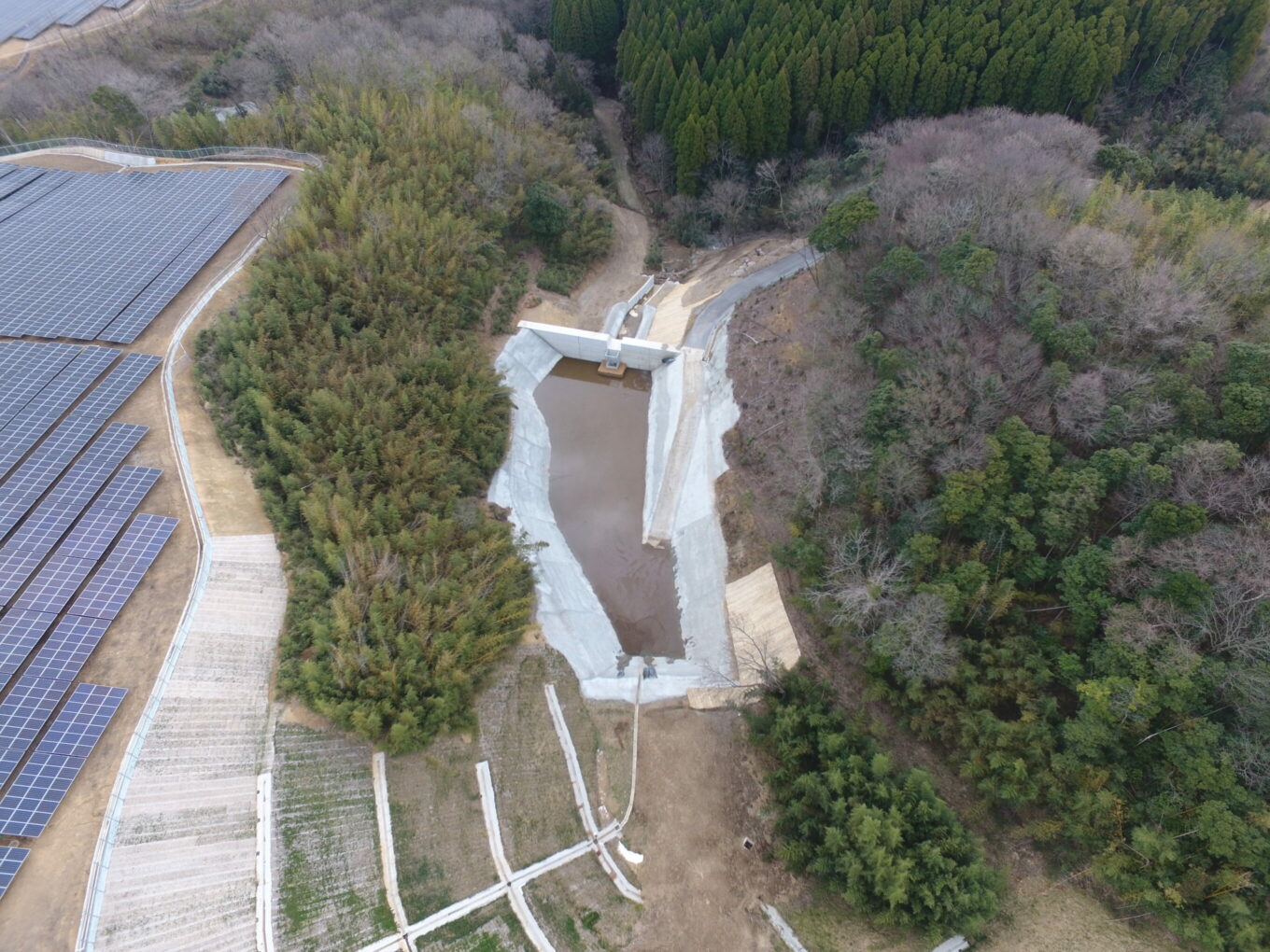 大分太陽光発電所造成イメージ