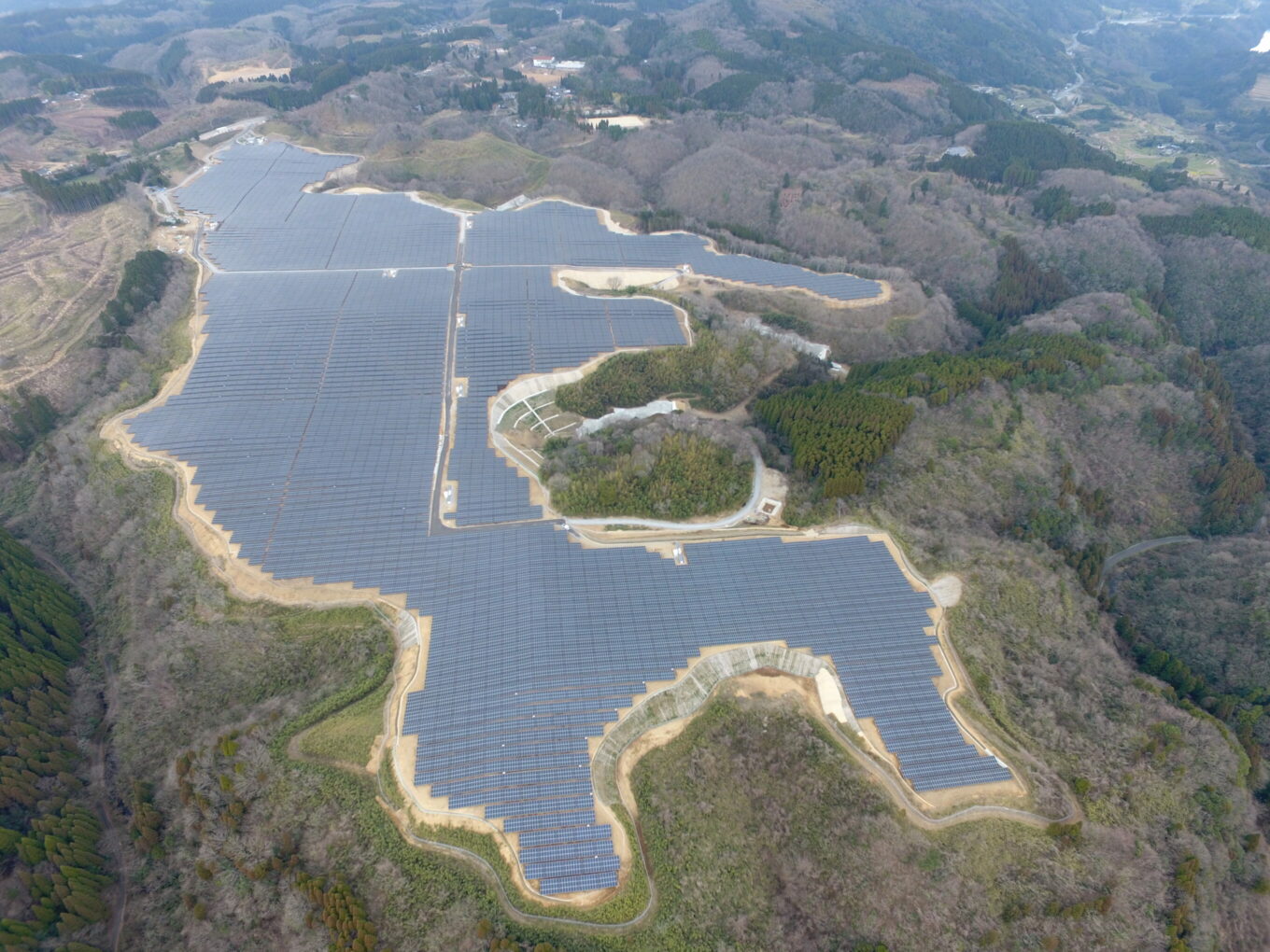 大分太陽光発電所造成イメージ