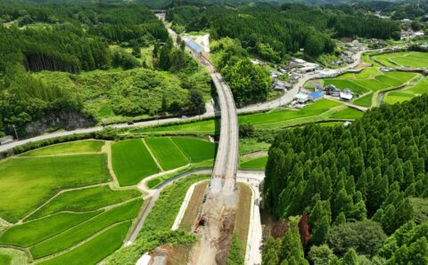 九州中央道　溝曲地区改良2期工事イメージ