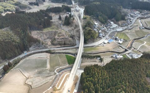 九州中央道　溝曲地区改良2期工事イメージ
