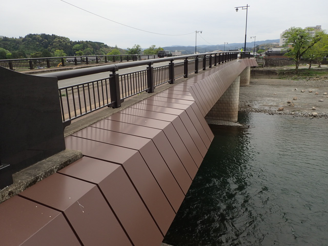 国補災橋第５６７１号　大橋橋梁災害復旧工事イメージ