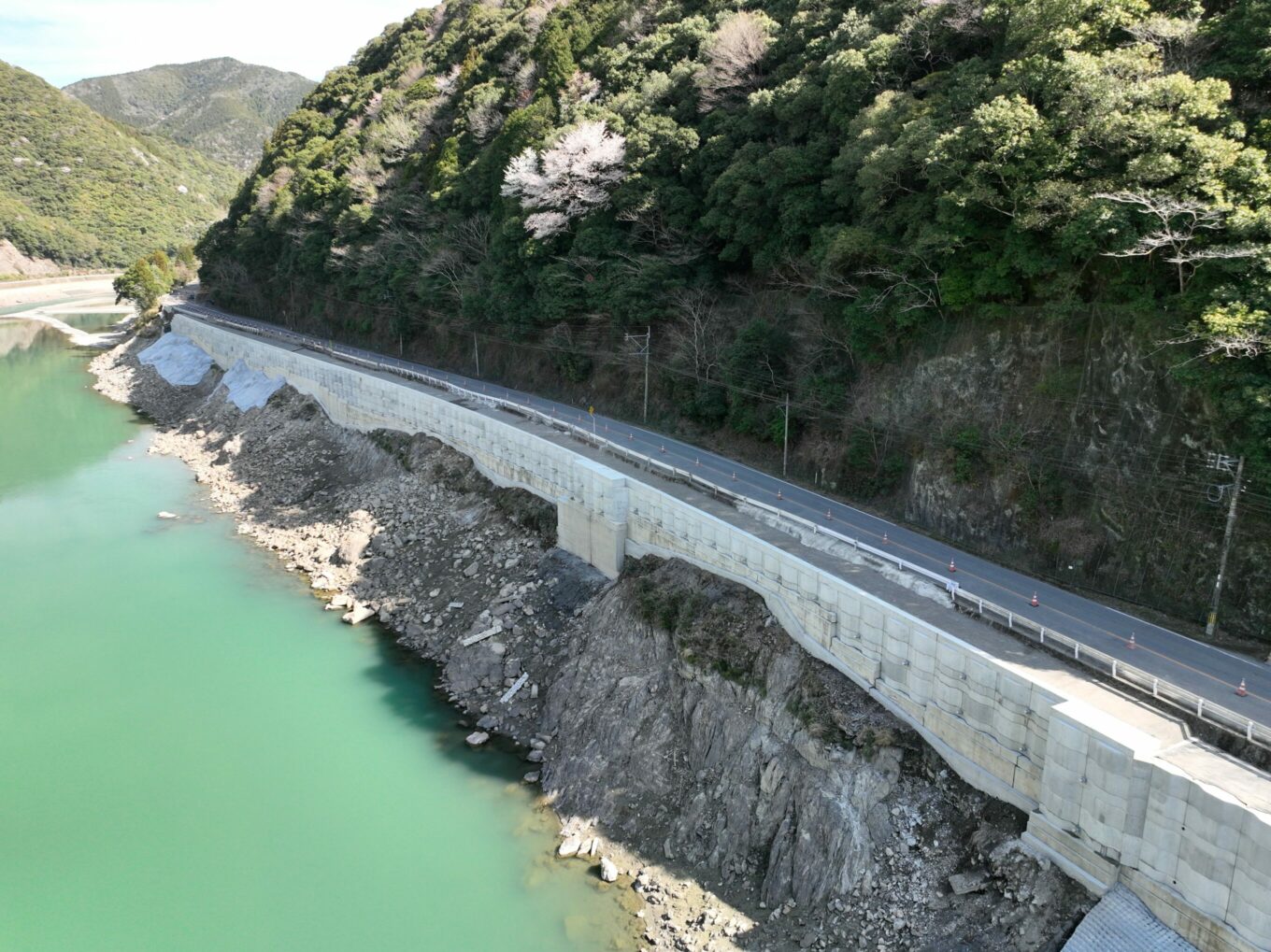 国道２１９号災害復旧伊高瀬地区擁壁工（その２）工事イメージ