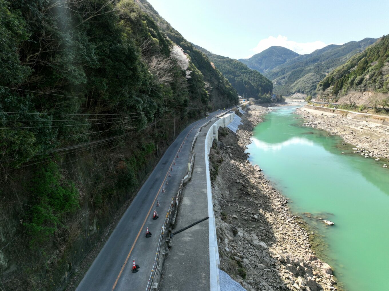 国道２１９号災害復旧伊高瀬地区擁壁工（その２）工事イメージ