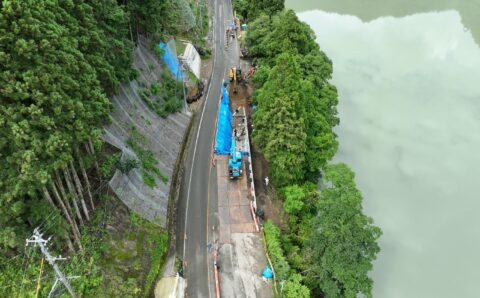Ｒ６国道災害復旧　伊高瀬地区擁壁工（その７）工事
