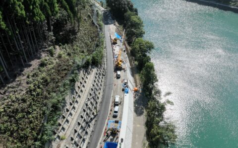 Ｒ６国道災害復旧　伊高瀬地区擁壁工（その７）工事