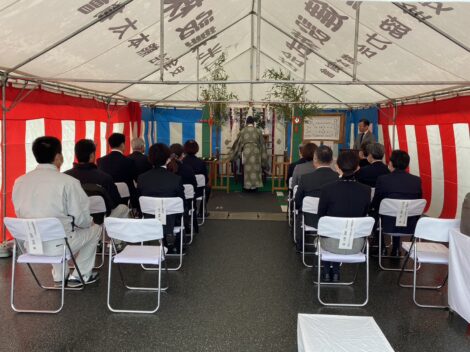 安全祈願祭が執り行われました！（熊本セントラル病院予防医療センター増築工事）