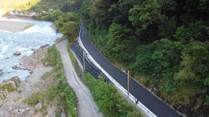 Ｒ５県道災害復旧　大坂間地区擁壁工（その1）外工事イメージ