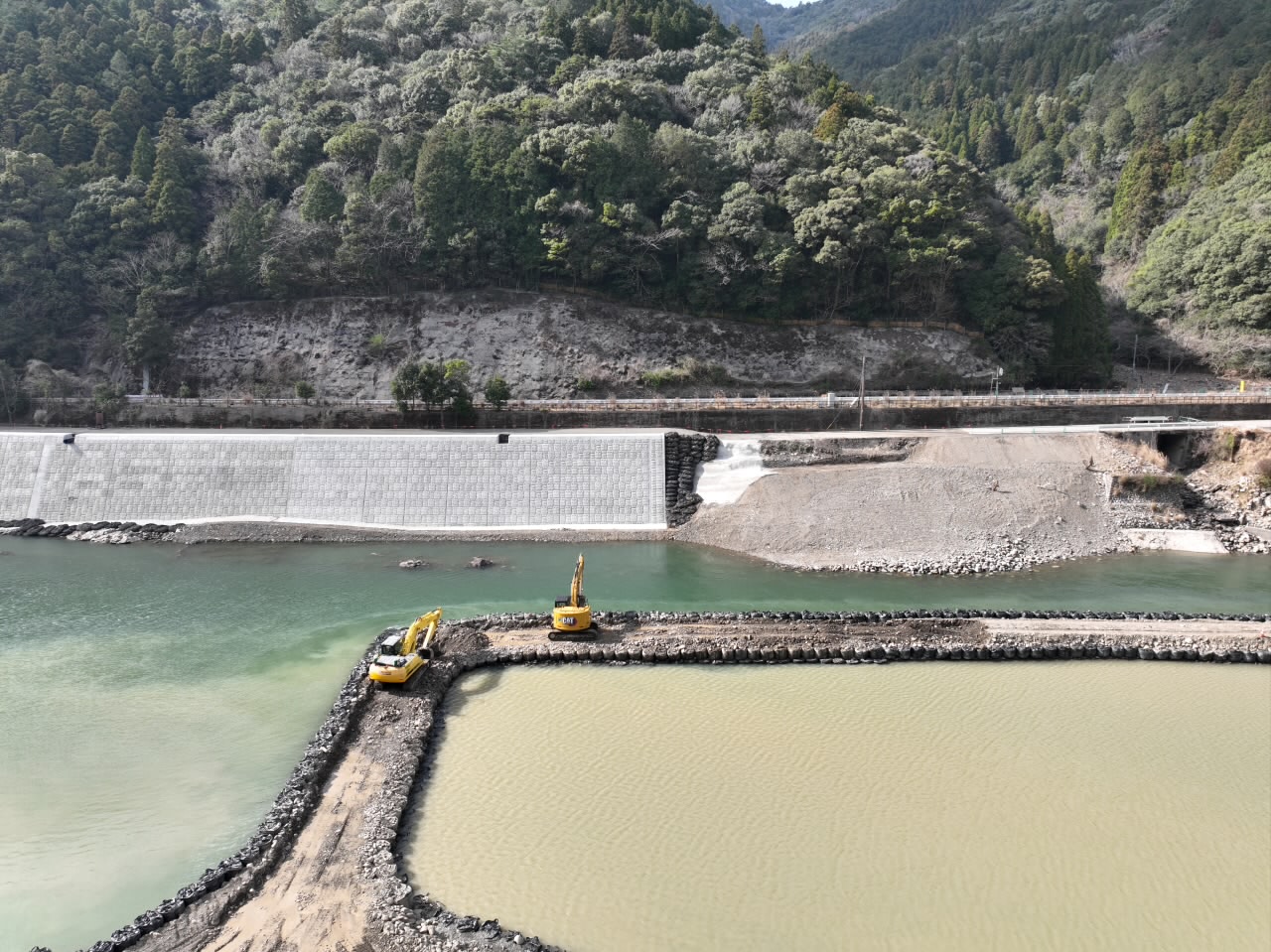 Ｒ５県道災害復旧　白石地区擁壁工（その7）工事イメージ