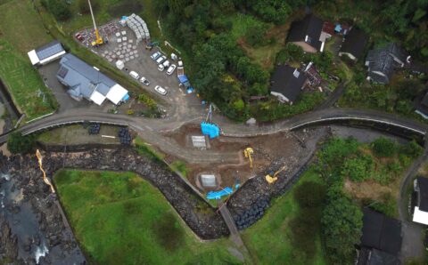 椿谷川河川改修工事