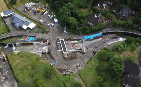 椿谷川河川改修工事