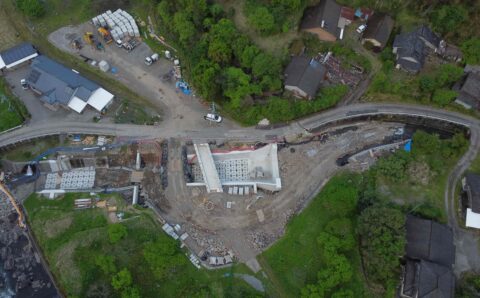 椿谷川河川改修工事