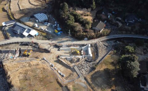 椿谷川河川改修工事