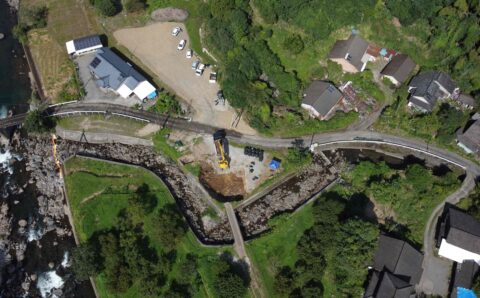 椿谷川河川改修工事
