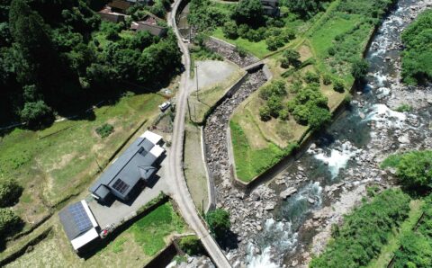 椿谷川河川改修工事イメージ
