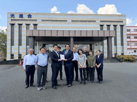 「太樹會」より「光進会ふれあい祭り」開催のための寄付を行いました